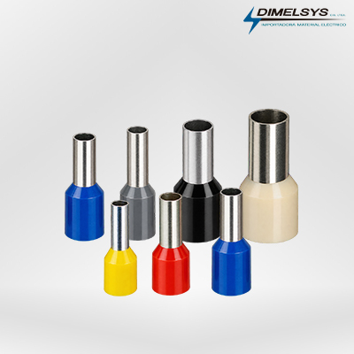 terminales punteras tipo ferrule color beige negro gris azul rojo y amarillo